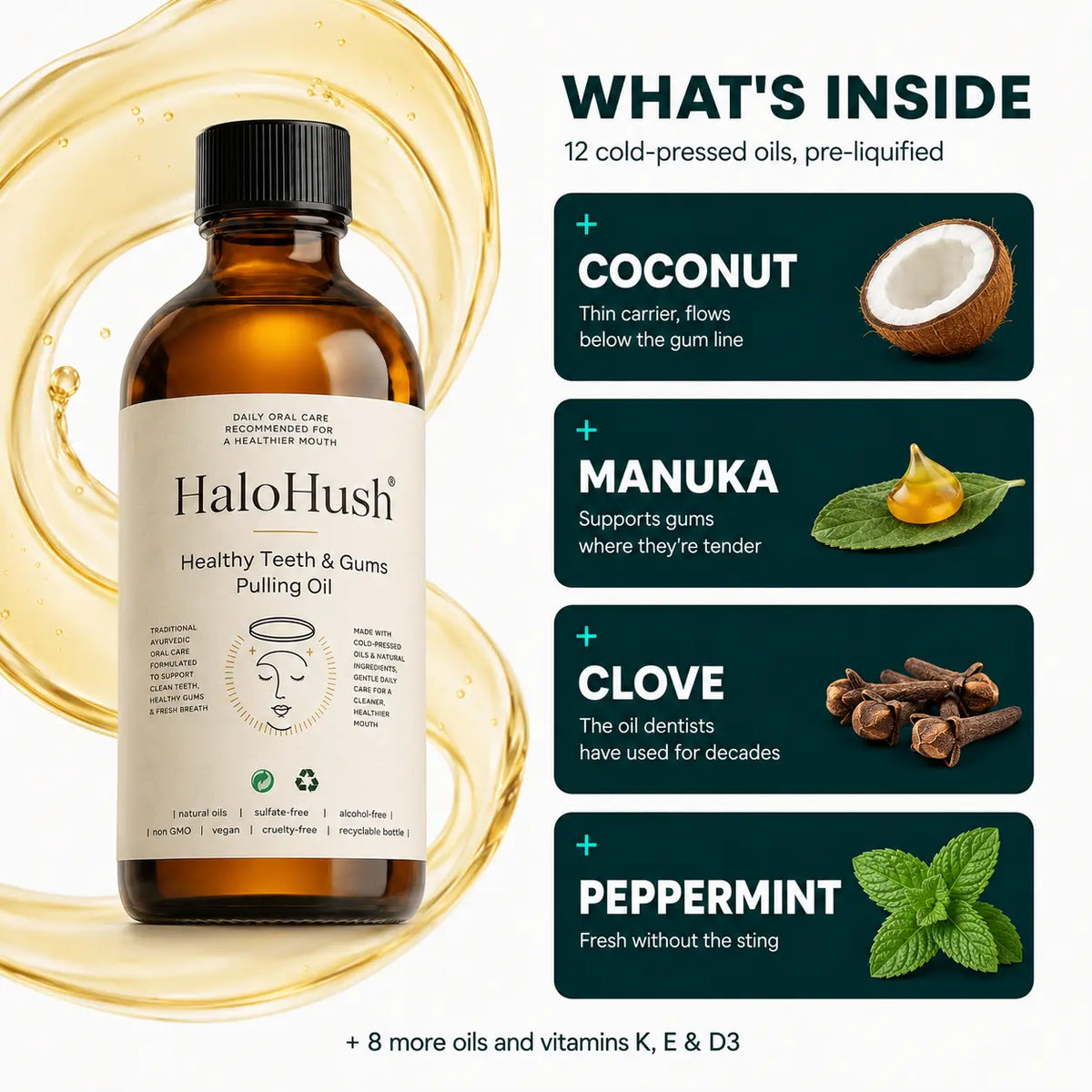 Healthy Teeth & Gums Organic Pulling Oil